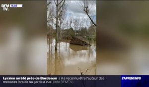 Vienne: à Montmorillon, les crues font déborder la rivière Gartempe