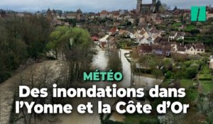 Crue « exceptionnelle » dans l’Yonne et la Côte d’Or, les images des rues inondées et des premières évacuations