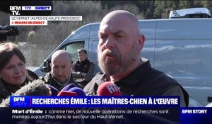 Mort d'Émile: "En ce moment sur le site [des recherches], on avait cinq chiens", indique le chef du groupe d'investigation cynophile de la gendarmerie nationale