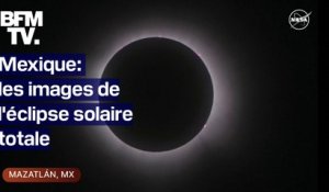 Les premières images de l'éclipse solaire totale au Mexique