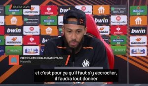 Marseille - Aubameyang : “La Coupe d'Europe, ça reste la belle chose de la saison"