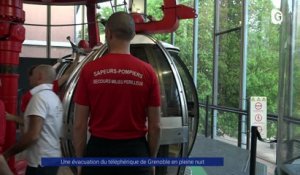 Reportage - Une évacuation du téléphérique de Grenoble en pleine nuit