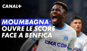 Faris Moumbagna débloque la situation - Marseille / Benfica - Ligue Europa (1/4 de finale retour)