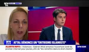 "Entrisme islamiste" à l'école: "Quand nous sommes en campagne électorale, Gabriel Attal parle comme le Rassemblement national", pour Edwige Diaz (RN)