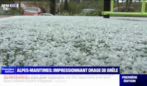 Alpes-Maritimes: un spectaculaire orage de grêle surprend les habitants
