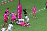 TOP 14 - Essai de Cheikh TIBERGHIEN 2 (AB) - Stade Français Paris - Aviron Bayonnais