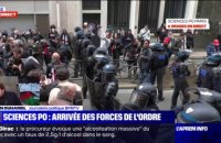 Sciences Po: les forces de l'ordre ont séparé les deux groupes de manifestants