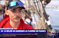 JO 2024: à bord du Belem avec les éclaireurs chargés de ramener la flamme olympique en France
