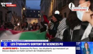 Sciences Po Paris: les étudiants qui menaient un blocus depuis ce vendredi matin sortent de l'établissement