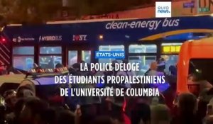 La police déloge des étudiants propalestiniens de l'université de Columbia