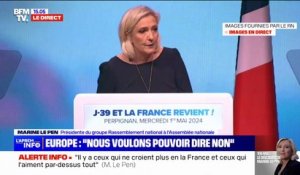 "Nous, ce que nous voulons c'est une vraie Europe sociale" affirme Marine Le Pen