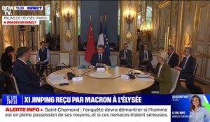 "La situation internationale nécessite plus que jamais ce dialogue euro-chinois": Emmanuel Macron reçoit le président chinois Xi Jinping à l'Élysée