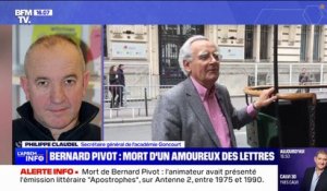 Mort de Bernard Pivot: "Il a inventé l'écrivain", clame Philippe Claudel, secrétaire général de l'académie Goncourt.