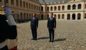 Chine et France : les deux hymnes retentissent aux Invalides pour l'accueil de Xi Jinping