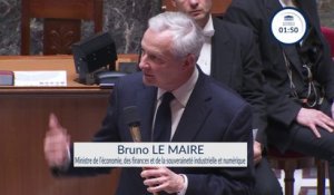 "Nous avons le taux d'emploi le plus élevé depuis 50 ans": Bruno Le Maire, ministre de l'économie, sur l'emploi au premier trimestre 2024