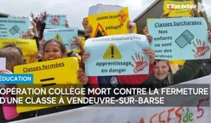 Mobilisation au collège de Vendeuvre-sur-Barse contre la fermeture d’une classe : « Nos enfants ne sont pas des sardines »