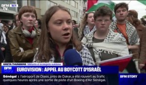 Greta Thunberg: "Il faut montrer que c'est scandaleux et inexcusable de la part de l'Eurovision de laisser Israël participer alors que le pays commet actuellement un génocide"