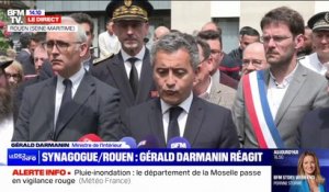 Synagogue visée à Rouen: "Cet acte antisémite à Rouen nous touche tous", déclare Gérald Darmanin, ministre de l'Intérieur