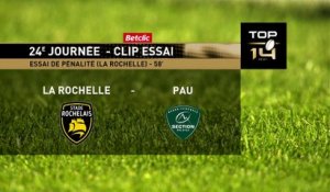 TOP 14 - Essai de pénalité (SR) ) Stade Rochelais - Section Paloise