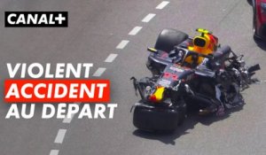 L'énorme crash au départ du Grand Prix de Monaco - F1