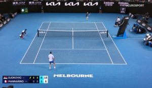 Un jeu blanc pour conclure : Djokovic parachève sa démonstration face à Mannarino