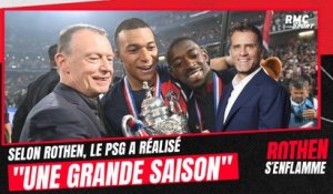 Le PSG a réalisé "une très grande saison" selon Rothen, Dugarry lui répond