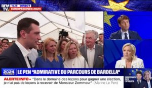 "Je suis admirative du parcours de Jordan Bardella" atteste Marine Le Pen