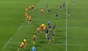 TOP 14 - Essai de Lucas DUBOIS (USAP) - Section Paloise - USA Perpignan