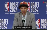 Hawks - Risacher "pas surpris" de voir trois joueurs français dans le top 10 de la draft NBA 2024