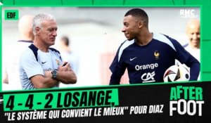 Équipe de France : "4-4-2 losange, le système qui convient le mieux" estime Diaz