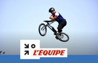 Le backflip triple tailwhip d'Anthony Jeanjean - BMX freestyle - JO 2024