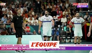 Les Bleus battus d'entrée par le Danemark - Handball - JO 2024