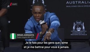 UFC 305 - Adesanya en larmes après les mots de Du Plessis sur son enfance