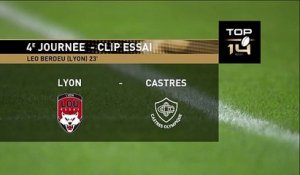 TOP 14 - Essai de Léo BERDEU (LOU) - LOU Rugby - Castres Olympique