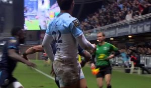 TOP 14 - Essai de Stuart HOGG (MHR) - Montpellier Hérault Rugby - Aviron Bayonnais