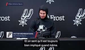 Spurs - Wembanyama : “Popovich est toujours bien impliqué et bosse comme un ouf pour revenir”