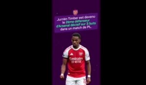 Arsenal - Jurriën Timber joueur star du week-end en PL