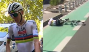 Tour de France 2025 - Tadej Pogacar : "J’ai eu très peur en voyant le trottoir... merci au peloton"