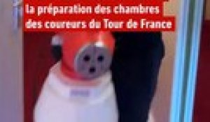 Désinfection totale, changement des matelas : les coulisses de la préparation des chambres des coureurs du Tour de - Tour de France