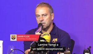 Flick : « Lamine Yamal a un talent exceptionnel » - Foot - Liga