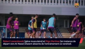 Barça - Lewandowski absent de l'entraînement