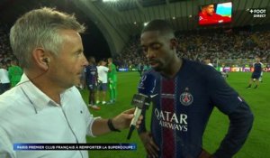 Réaction Dembélé - PSG / Tottenham - Supercoupe de l'UEFA 2025-26