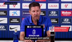 Atlético - Simeone heureux d'avoir un effectif remodelé