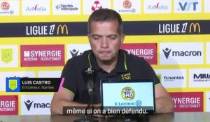 Nantes - Luis Castro : "On aurait pu faire minimum match nul"