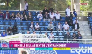 Sans Dembélé à l'entraînement, avec Konaté et Rabiot - Foot - Bleus