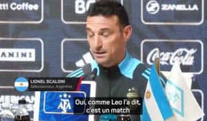 Argentine - Scaloni : "Si c'est le dernier match en Argentine de Lionel Messi..."