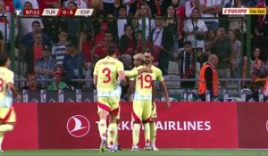 La lucarne de l'Espagnol Mikel Merino, qui s'offre un triplé contre la Turquie - Foot - Qualif. Coupe du monde