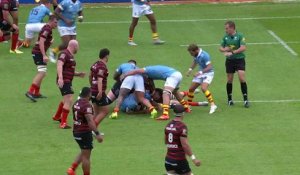 TOP 14 - Essai de Max HICKS (USAP) - Stade Toulousain - USA Perpignan