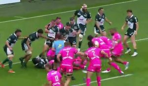 TOP 14 - Essai de Baptiste PESENTI (SFP) - Section Paloise - Stade Français Paris