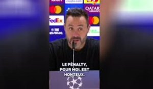 Marseille - De Zerbi : "Le deuxième penalty, pour moi, est honteux"